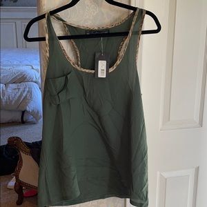 Patterson j Kincaid silk tank top